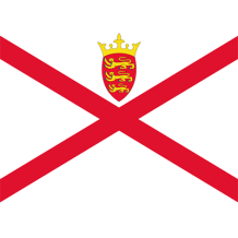 Drapeau Officiel de Jersey, parfait pour personnaliser les accessoires de votre bébé sur bebe-prenom.com.