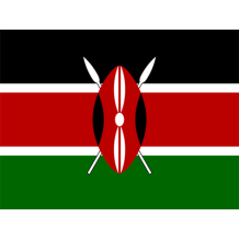 Drapeau Officiel du Kenya, idéal pour personnaliser les accessoires de bébé sur bebe-prenom.com.