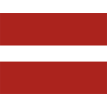 Drapeau Officiel de la Lettonie, parfait pour habiller les accessoires de votre bébé avec style et originalité.
