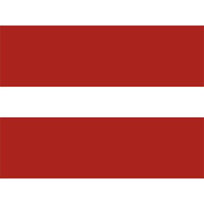 Drapeau Officiel de la Lettonie, parfait pour habiller les accessoires de votre bébé avec style et originalité.