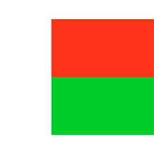 Drapeau Officiel de Madagascar pour décorer les articles de bébé : un choix plein de douceur et d\'identité. Disponible sur bebe