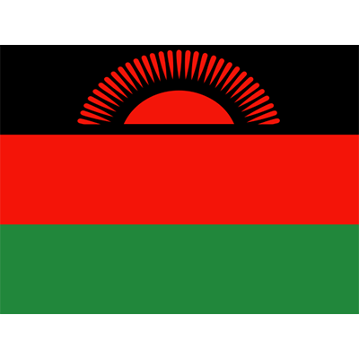 Drapeau Officiel du Malawi, parfait pour personnaliser les accessoires de bébé sur bebe-prenom.com.