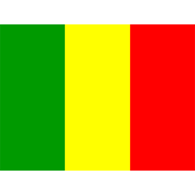 Drapeau Officiel du Mali, parfait pour les accessoires bébé sur bebe-prenom.com. Une touche originale et colorée !