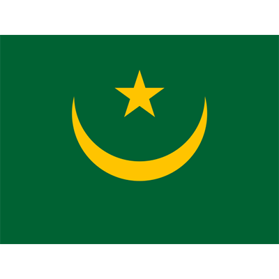 Drapeau Officiel de la Mauritanie pour bébés, parfait pour personnaliser les accessoires comme bavoirs et bodys.