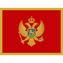 Drapeau Officiel du Monténégro pour personnaliser les articles de bébé, disponible sur bebe-prenom.com.
