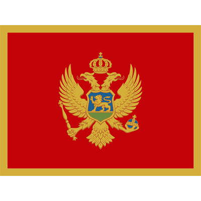 Drapeau Officiel du Monténégro pour personnaliser les articles de bébé, disponible sur bebe-prenom.com.
