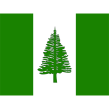 Drapeau Officiel de l\'Île Norfolk, parfait pour habiller votre bébé avec fierté. Idéal pour bodys et accessoires.