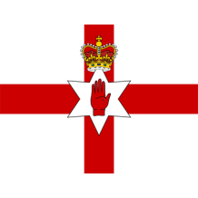 Drapeau Officiel de l\'Irlande du Nord pour personnaliser les articles pour bébé sur bebe-prenom.com.