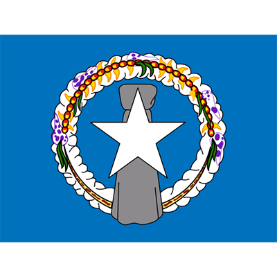 Drapeau Officiel des Îles Mariannes du Nord pour accessoires bébé, parfait pour personnaliser tétines et bavoirs.