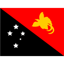 Drapeau Officiel de la Papouasie-Nouvelle-Guinée pour personnaliser les vêtements et accessoires de votre bébé sur bebe-prenom.c