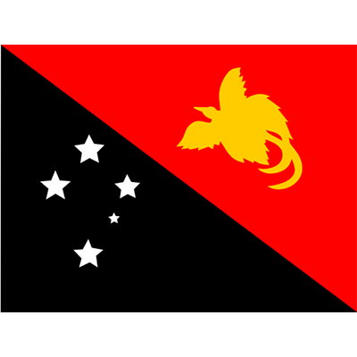 Drapeau Officiel de la Papouasie-Nouvelle-Guinée pour personnaliser les vêtements et accessoires de votre bébé sur bebe-prenom.c