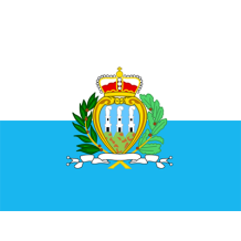 Drapeau Officiel de Saint-Marin, parfait pour personnaliser les accessoires de votre bébé sur bebe-prenom.com.