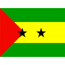 Drapeau officiel de Sao Tomé-et-Principe, parfait pour personnaliser les articles de bébé sur bebe-prenom.com.