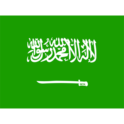 Drapeau Officiel de l\'Arabie Saoudite, parfait pour personnaliser les accessoires de bébé sur bebe-prenom.com.