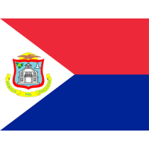 Drapeau Officiel de Sint Maarten, parfait pour les articles de bébé et les accessoires uniques. Disponible sur bebe-prenom.com.