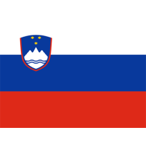 Drapeau Officiel de la Slovénie, parfait pour personnaliser les articles de votre bébé sur bebe-prenom.com.