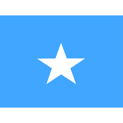 Drapeau Officiel de la Somalie, parfait pour personnaliser les accessoires de bébé sur bebe-prenom.com.