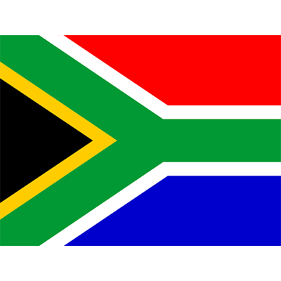 Drapeau Officiel de l\'Afrique du Sud, idéal pour personnaliser les accessoires de bébé sur bebe-prenom.com.