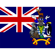 Drapeau Officiel de la Géorgie du Sud et des Îles Sandwich du Sud, parfait pour personnaliser les accessoires de bébé.