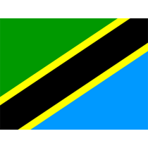 Drapeau Officiel de la Tanzanie, parfait pour personnaliser les accessoires de votre bébé sur bebe-prenom.com.