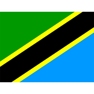 Drapeau Officiel de la Tanzanie, parfait pour personnaliser les accessoires de votre bébé sur bebe-prenom.com.