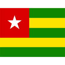 Drapeau Officiel du Togo pour personnaliser les accessoires de votre bébé sur bebe-prenom.com.