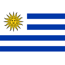 Drapeau Officiel de l\'Uruguay, idéal pour personnaliser les accessoires de bébé. Retrouvez-le sur bebe-prenom.com.