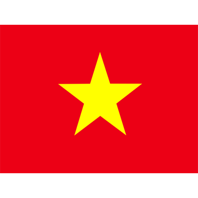 Drapeau officiel du Vietnam pour personnaliser les articles de bébé sur bebe-prenom.com. Idéal pour un look unique !