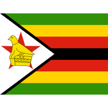 Drapeau officiel du Zimbabwe, parfait pour personnaliser les articles de bébé sur bebe-prenom.com.