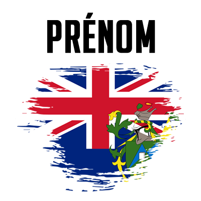 Drapeau effet pinceau Îles Pitcairn, idéale pour personnaliser les articles de bébé sur bebe-prenom.com.