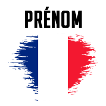 Drapeau effet pinceau Saint-Pierre-et-Miquelon, une touche originale pour le style de bébé sur bebe-prenom.com.
