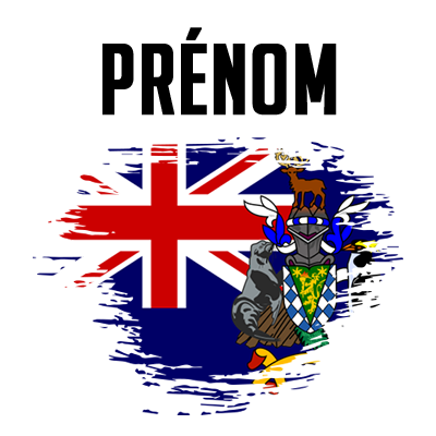 Drapeau effet pinceau Géorgie du Sud et les Îles Sandwich du Sud, idéal pour les articles bébé comme bavoirs et tétines.