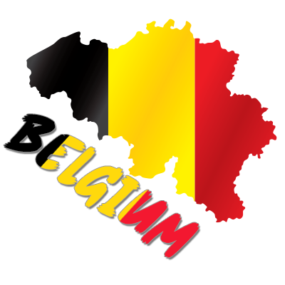 Carte de la Belgique, idéale pour des accessoires amusants pour bébé, disponibles sur bebe-prenom.com.