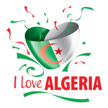 Tétine \"I love Algeria Création 3\" pour bébé, idéale pour afficher un style unique et tendre. Disponibles sur bebe-prenom.com.