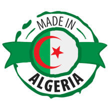 Logo \"Made in Algeria\" pour les articles pour bébé de la catégorie 89, sur bebe-prenom.com.