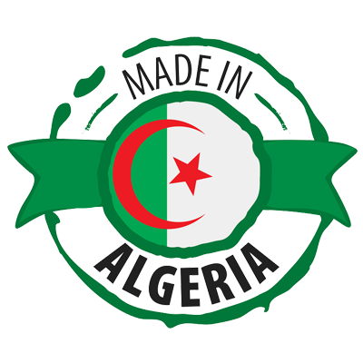 Logo \"Made in Algeria\" pour les articles pour bébé de la catégorie 89, sur bebe-prenom.com.