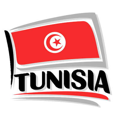 Drapeau Tunisia Motif 1, un accessoire stylé pour les articles de bébé sur bebe-prenom.com.