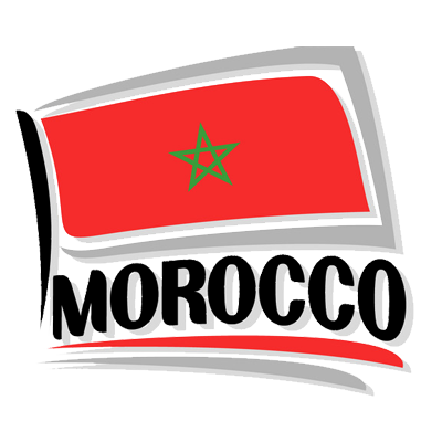 Drapeau Morocco Motif 1, idéal pour personnaliser les accessoires de bébé avec style et originalité. Disponible sur bebe-prenom.