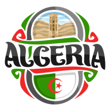 Drapeau Algeria Graphisme 2, un design unique pour vos articles de bébé sur bebe-prenom.com. Élégance et originalité au rendez-v