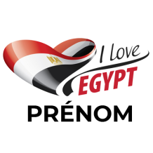 Tétine \"I love Egypt\" pour bébé, parfaite pour afficher votre amour de l\'Égypte. Disponible sur bebe-prenom.com.