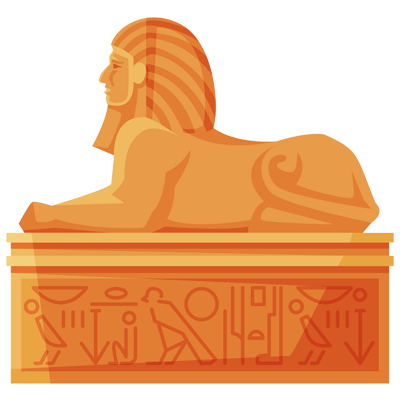 Statue de sphinx égyptien, un déco amusante et originale pour la chambre de bébé. Découvrez plus sur bebe-prenom.com.