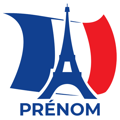 Drapreau France avec la Tour Eiffel, parfait pour habiller votre bébé avec une touche parisienne. Disponible sur bebe-prenom.com