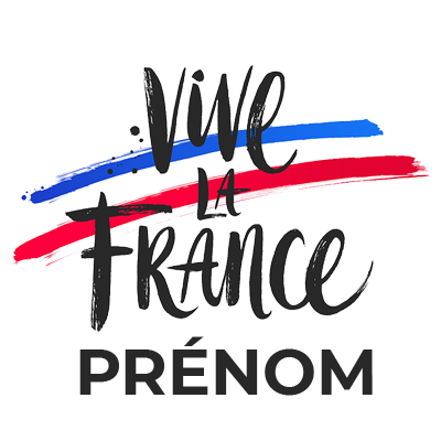 Vive la France Motif-1, un design mignon pour les accessoires de bébé sur bebe-prenom.com.