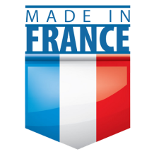 Logo \"Made in France\" pour produits de bébé, qualité garantie pour le confort et la sécurité de votre petit. Disponible sur be