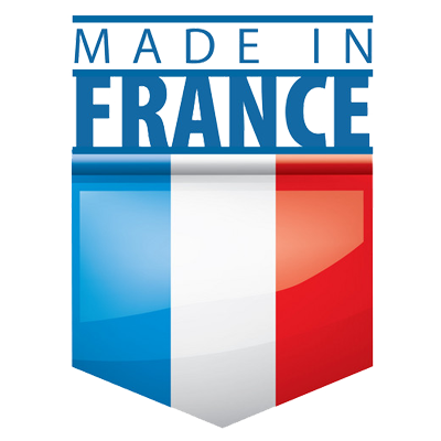Logo \"Made in France\" pour produits de bébé, qualité garantie pour le confort et la sécurité de votre petit. Disponible sur be