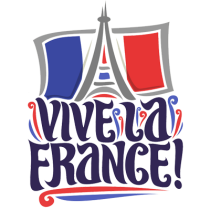 Vive la France : un design joyeux pour accessoire bébé, parfait pour célébrer la culture française. Disponible sur bebe-prenom.c