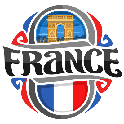 Drapeau France Motif 1, un design charmant pour les accessoires de bébé sur bebe-prenom.com.