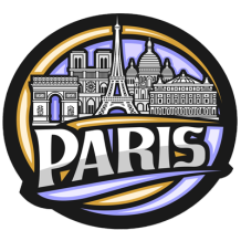 Graphisme \"Ville de Paris\" pour articles bébé, une touche chic et moderne pour vos essentiels de puériculture.