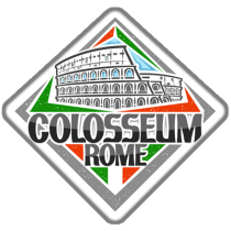 Logo du produit Collosseum Rome, parfait pour les articles pour bébé comme tétines et bavoirs. Visitez bebe-prenom.com.