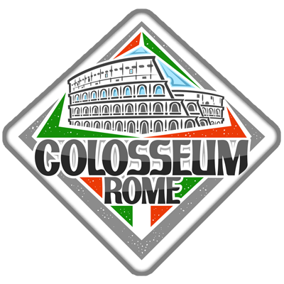 Logo du produit Collosseum Rome, parfait pour les articles pour bébé comme tétines et bavoirs. Visitez bebe-prenom.com.